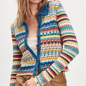 OAK AND PINE CARDIGAN HERITAGE COMBO